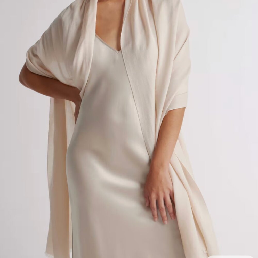 Quince featherweight cashmere silk scarf